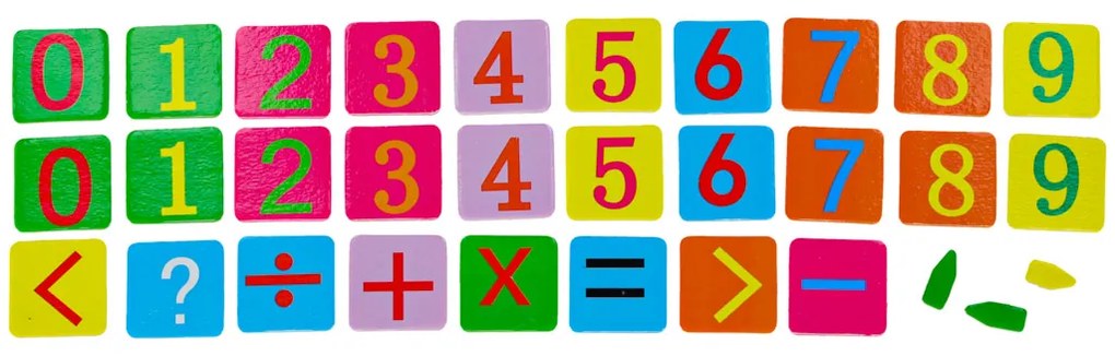 KIK Vzdelávacia magnetická sada na učenie hodín a matematiky pre deti – 50 dielov v plechovke