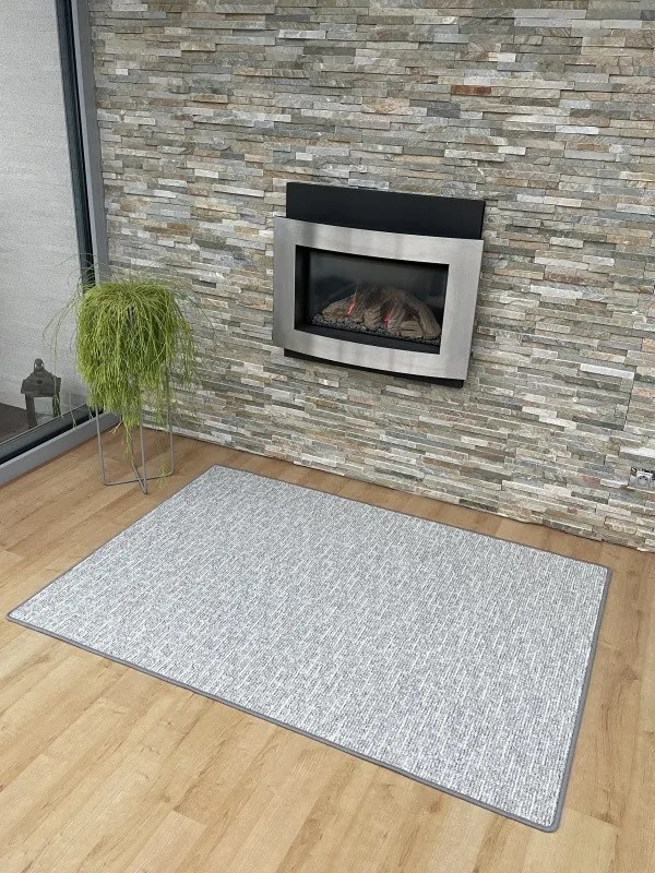 Vopi, Kusový koberec Alassio šedý, 50x80, šedá, kuchyňa