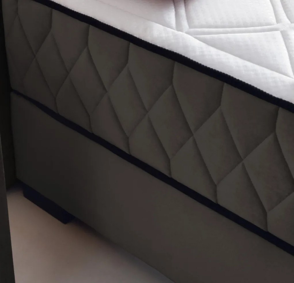 Posteľ Reve 180x200 cm, blatistá hnedá látka