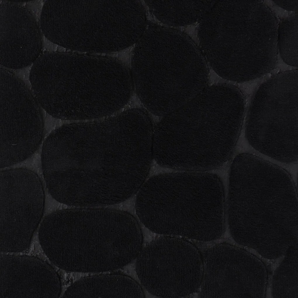TENDANCE Predložka do kúpeľne Stones, 45x120 cm, čierna