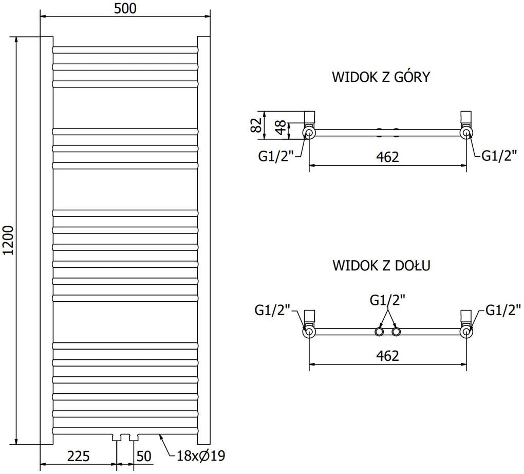 Mexen Yodo, elektrické vykurovacie teleso 1200x500 mm + vykurovacia tyč 600 W, biela, W113-1200-500-2600-20