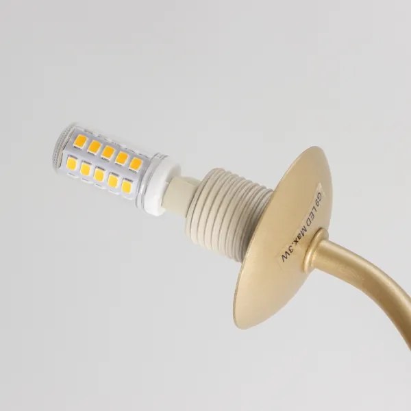 Brilagi - LED Prisadený luster MISTEL 15xG9/3W/230V zlatá