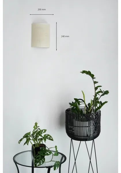 Brilagi - Nástenné svietidlo SEMI 1xE27/15W/230V pr. 20 cm krémová