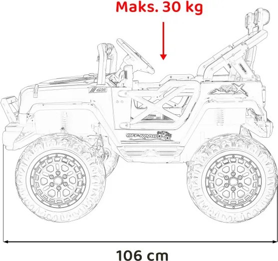 Elektrické autíčko OFF ROAD Speed zelené