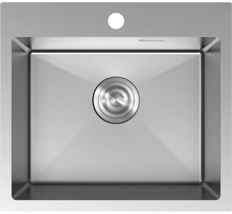 Mexen Solix, 1-komorový nerezový drez 500 x 450 mm, brúsená oceľ, 6402501000-01