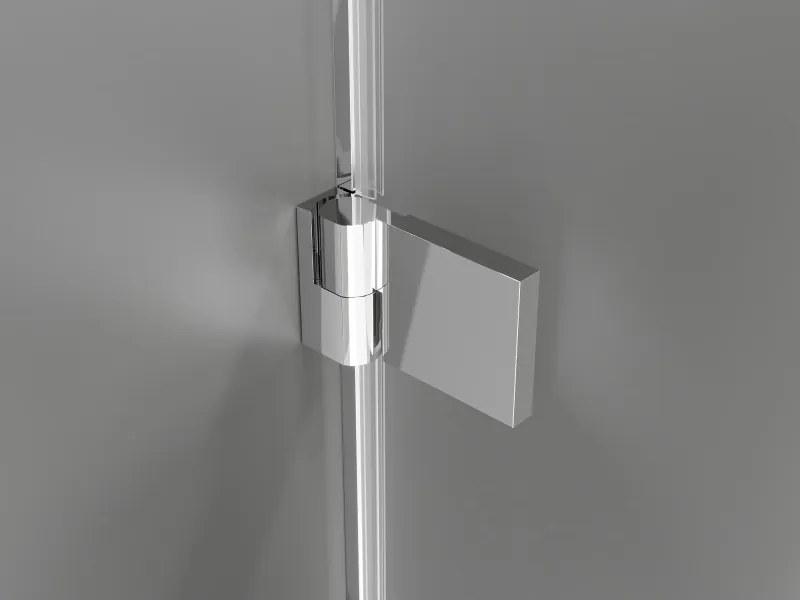 Mexen Lunar-B, L Otočné pravé sprchové dvere 145 cm, 8mm číre sklo, chrómový profil, 832SL-145-050-01-00-P