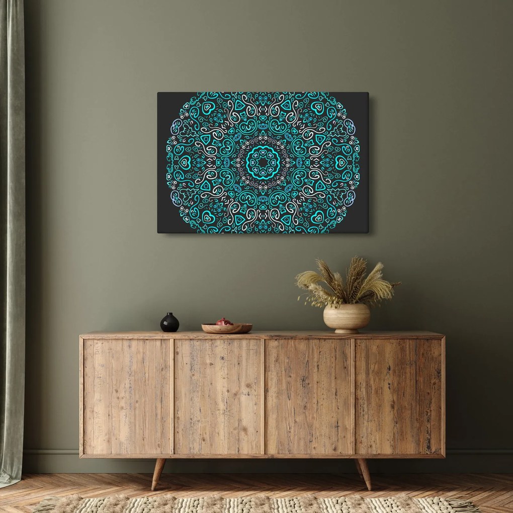 Obraz ornamentálne abstrakcie (90x60 cm)