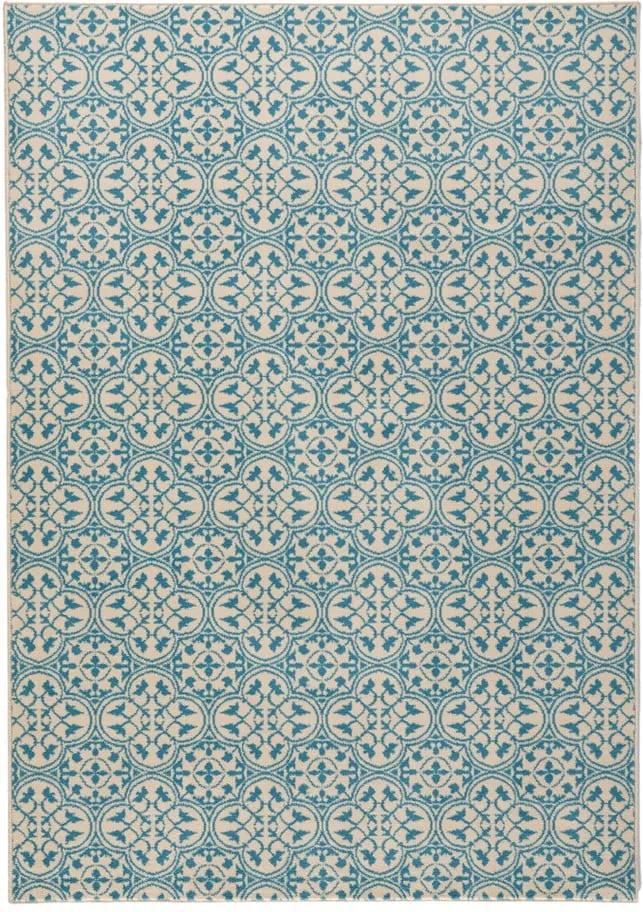 Modrý koberec Hanse Home Gloria Pattern, 80 x 150 cm