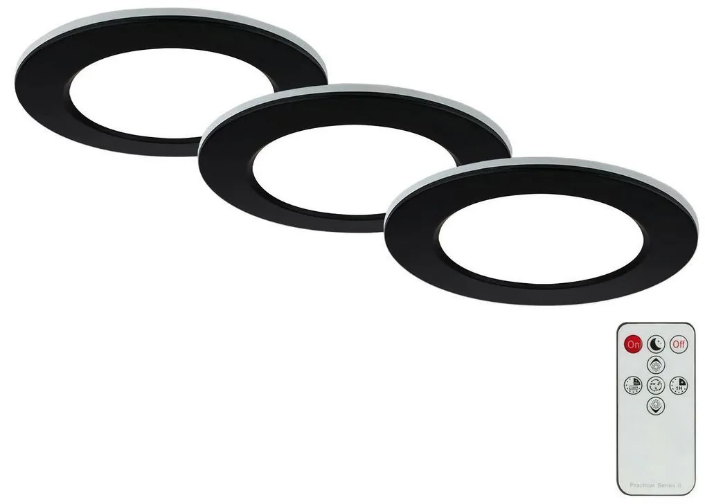 Briloner - SADA 3x LED Stmievateľné kúpeľňové svietidlo LED/4,8W/230V IP44