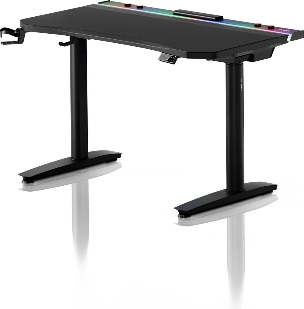 Elektrický herný stôl RGB s držiakmi, čierny, 120 cm: Diablo X-Forge 1200