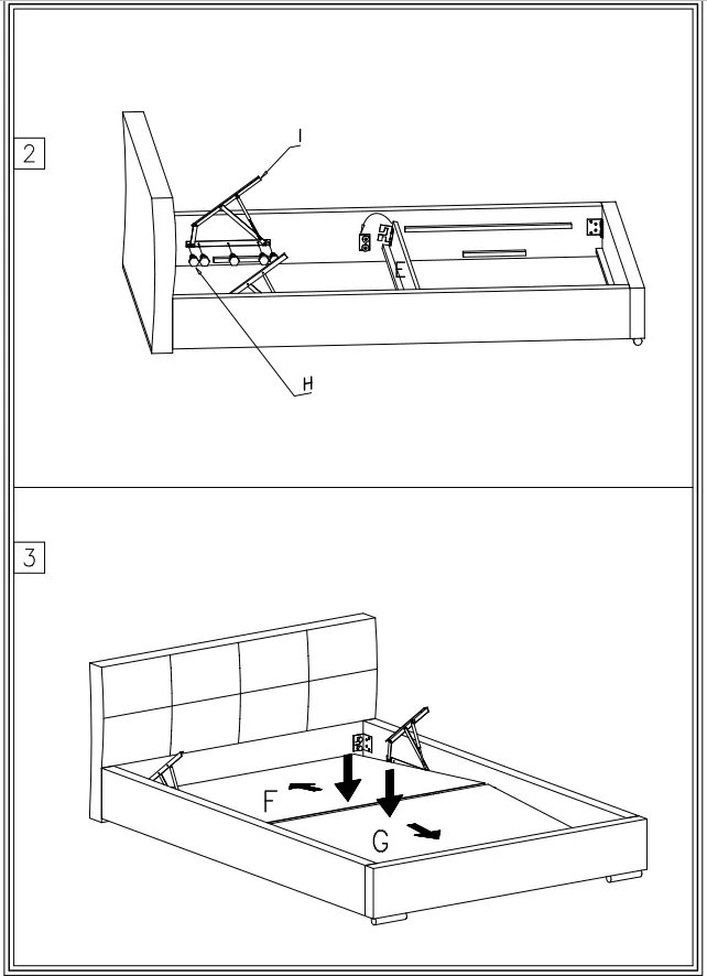 LUISI 160X200 ČALÚNENÁ MANŽELSKÁ POSTEĽ LOSOSOVÁ LÁTKA S ÚLOŽNÝM PRIESTOROM