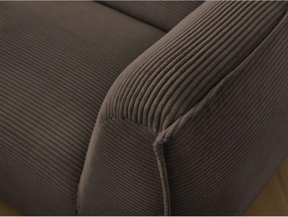 Hnedá menčestrová pohovka 242 cm Giorgia – Bobochic Paris