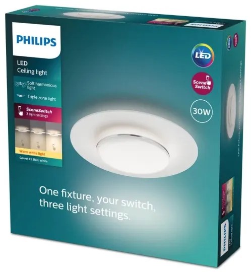 Philips- LED Stmievateľné stropné svietidlo GARNET SCENE SWITCH LED/30W/230V 2700K