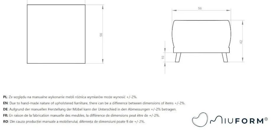 Tmavosivá podnožka Miuform Dazzling Daisy