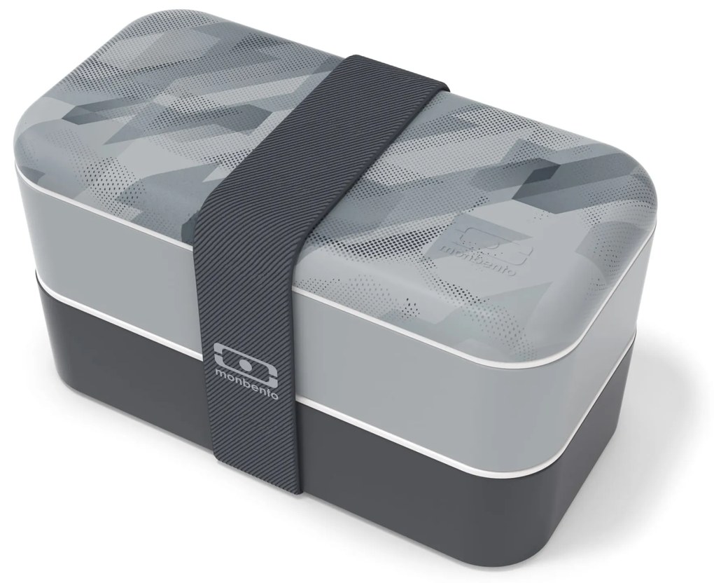 monbento Desiatový box Monbento Original Graphic Grey 1 l