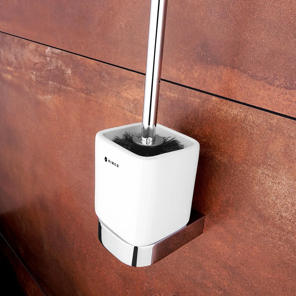 Nimco WC kefa s hranatou rukoväťou NIKAU - NK 30094KN-HR-26