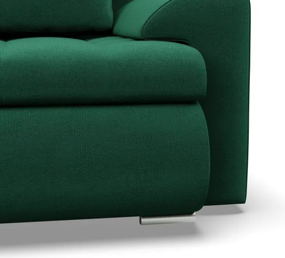 Sedacia súprava FORESTA ULL Kronos v tvare U fľaškovo zelená