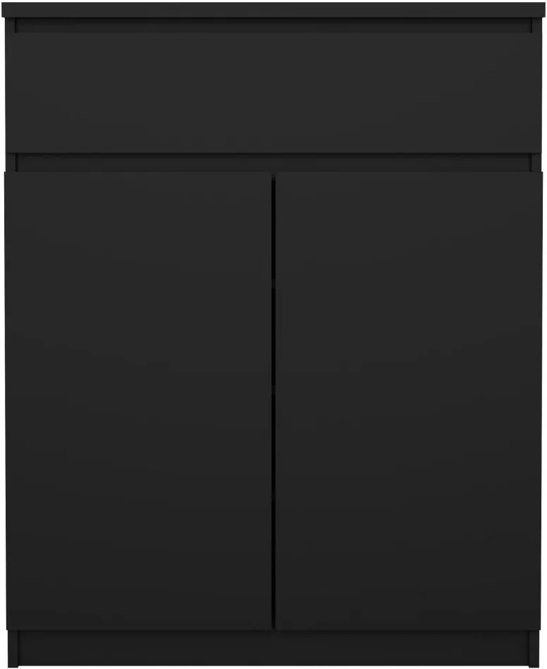 Komoda Jednoduchá 234 80 cm čierny mat
