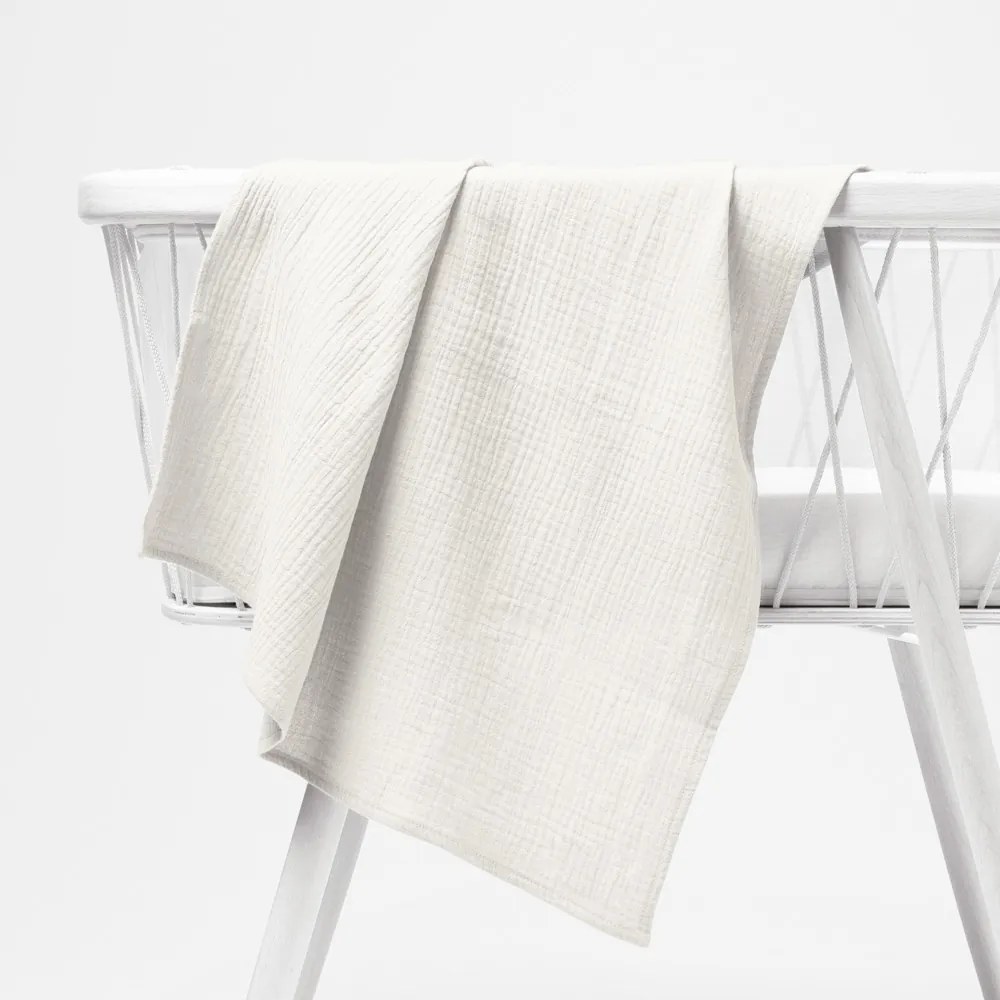 Biante Mušelínová plienka/dečka Nature MSN-082 Krémovo biela 100x100 cm