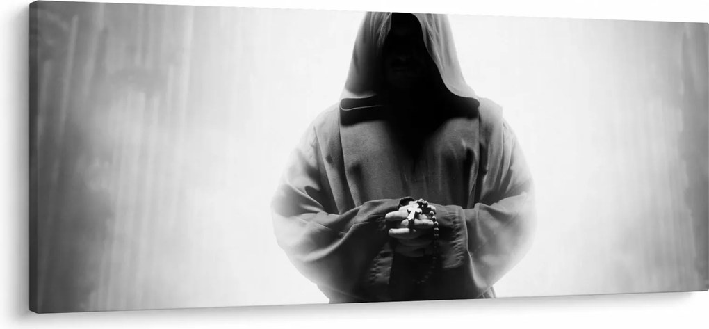 Obraz - Mních v kláštore (120x50 cm)