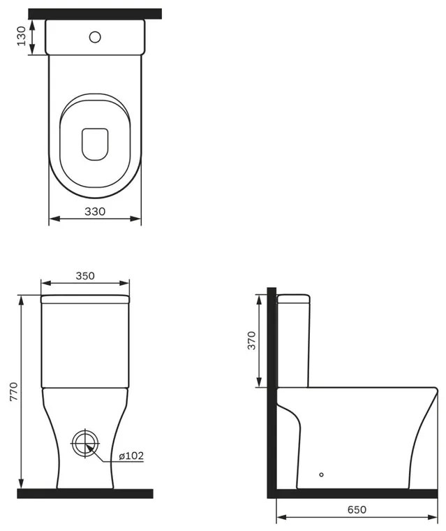 Podlahové WC AM.PM Flash CNA8600PSC bezokrajové, so sedadlom Microlift, biele