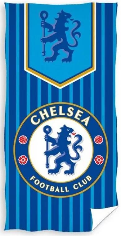 Carbotex · Futbalová osuška FC Chelsea - motív pruhy - 70 x 140 cm • Oficiálny licenčný produkt FC Chelsea