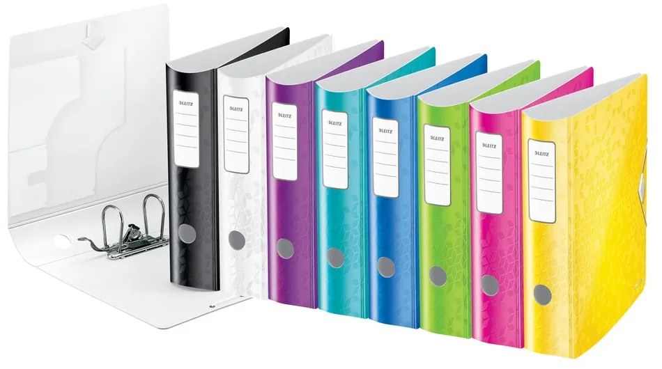 Čierný mobilný zaraďovací blok Leitz 180° Active WOW, 75 mm