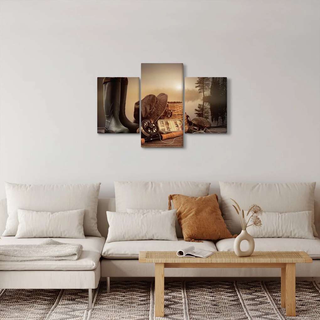 Obraz - Rybárske zátišie (90x60 cm)