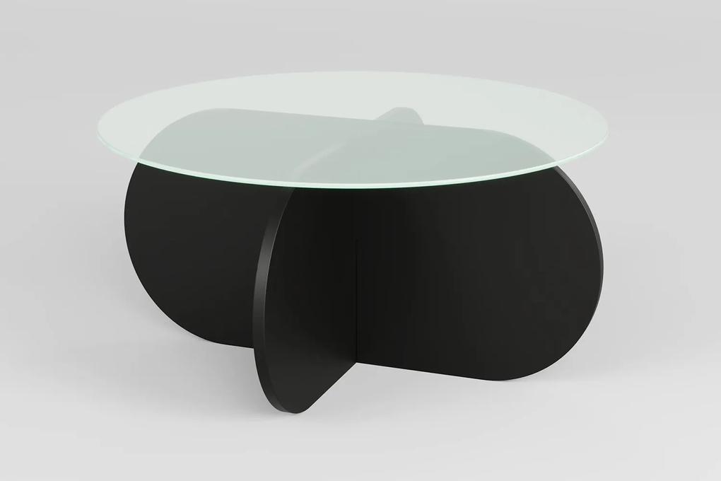 Dizajnový konferenčný stolík Jameela 75 cm čierny