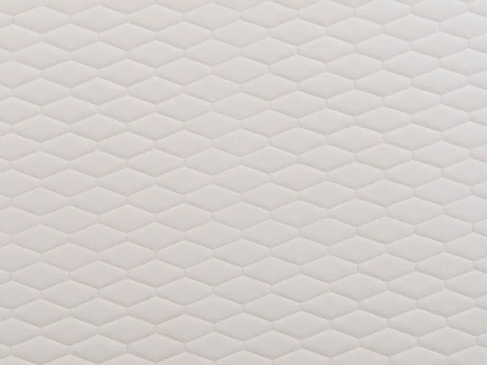Zamatová posteľ 160 x 200 cm krémová biela BAYONNE Beliani