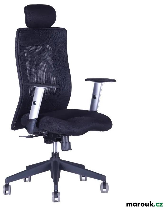 Kancelárska stolička na kolieskach Office Pro CALYPSO XL SP4 – s podrúčkami a podhlavníkom Modrá 14A11