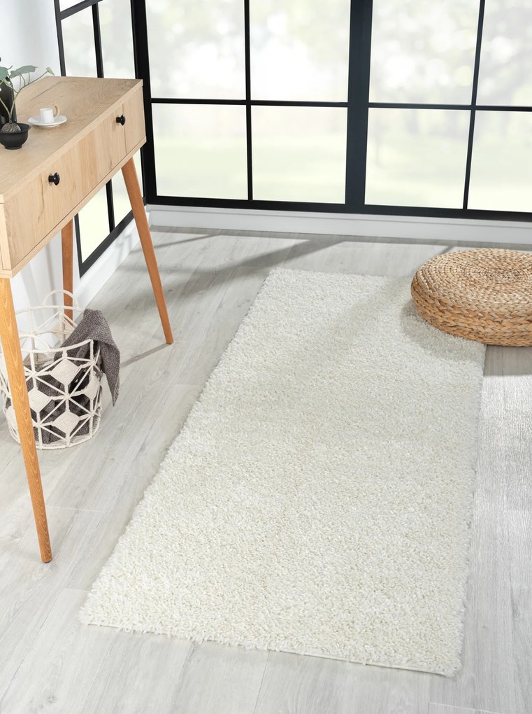 Behúň My Shaggy creme, 80x300, biela, chodba / predsieň, My Flair