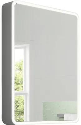 Zrkadlová skrinka Focco 60 x 70 cm matná sivá LED IP 44