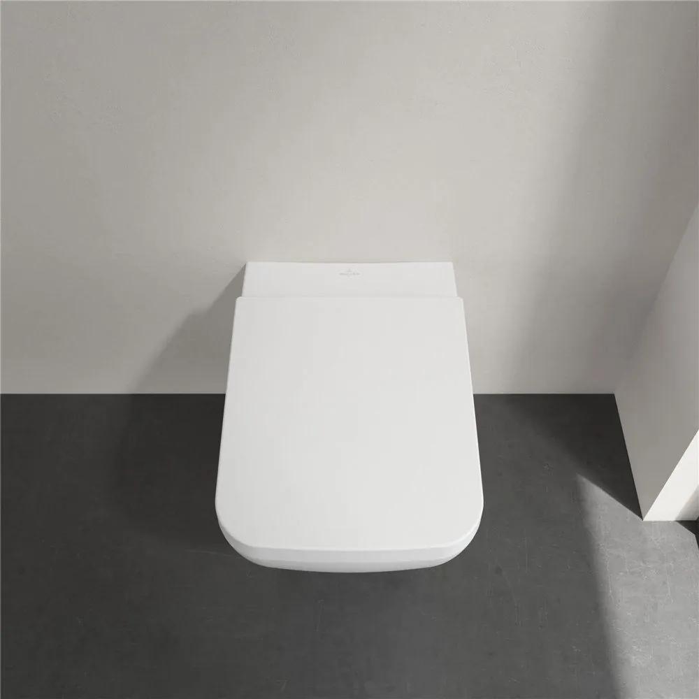 VILLEROY &amp; BOCH Venticello WC sedátko s poklopom, s funkciou QuickRelease a Softclosing, Stone White, 8M22S1RW