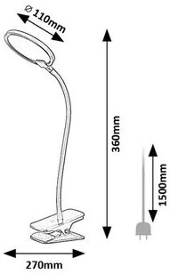 Rabalux MARCIN LED stolná lampa 74199