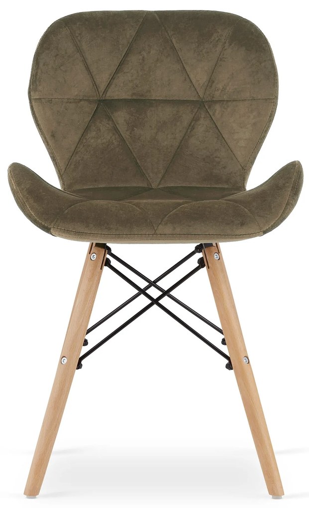 Zamatové kreslo LAGO - hnedé Farba: Šedá