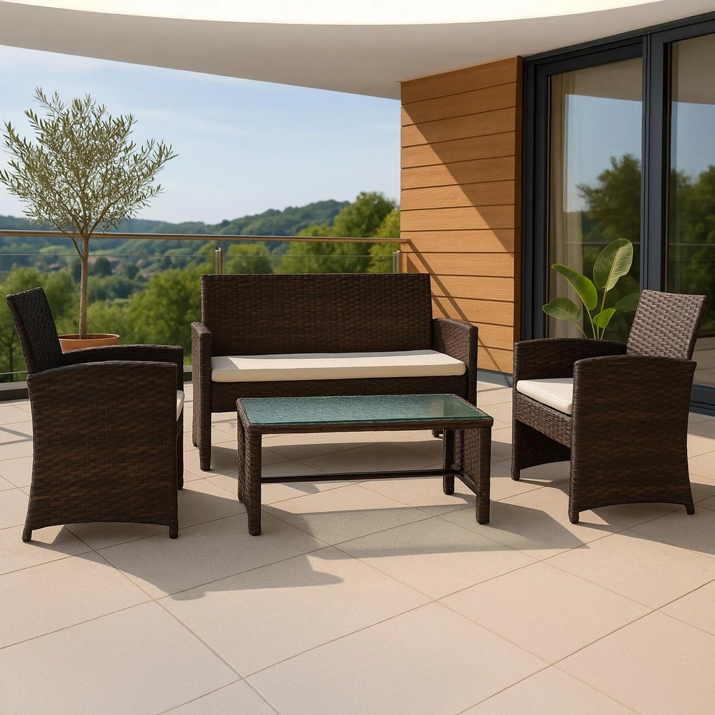 Sedacia súprava Toruba - hnedá