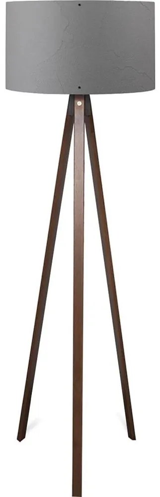 Stojacia lampa AYD 1xE27/40W/230V hnedá/šedá