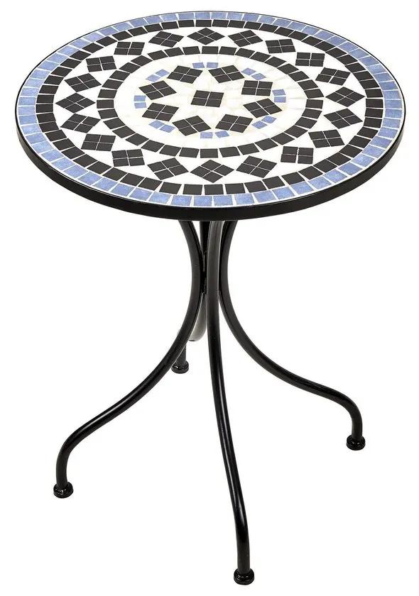 Butlers PALAZZO Stôl s mozaikou - modrá/biela