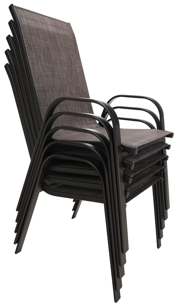 AKCIA Hnedá stohovateľná stolička ALDERA II. akosť