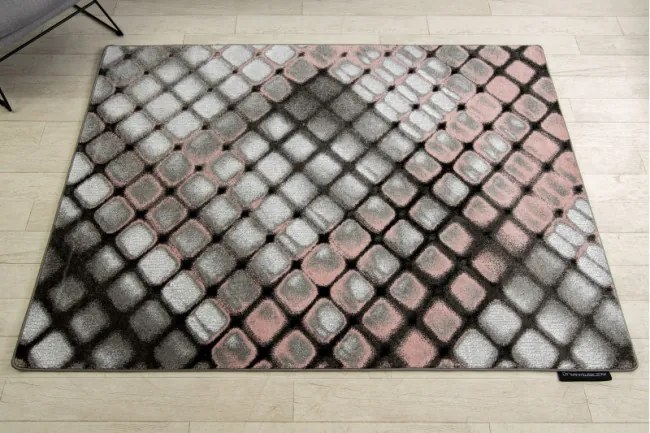 Koberec INTERO REFLEX 3D Kratka ružový