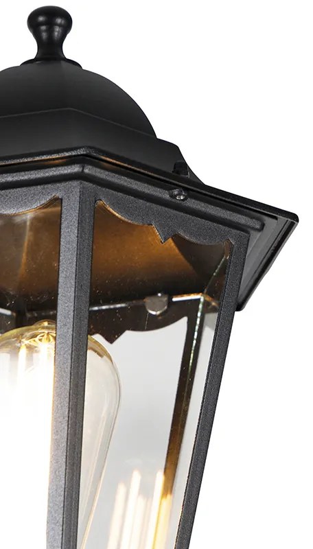 Čierna vonkajšia lampa 220 cm 2-svetlo IP44 - Havana
