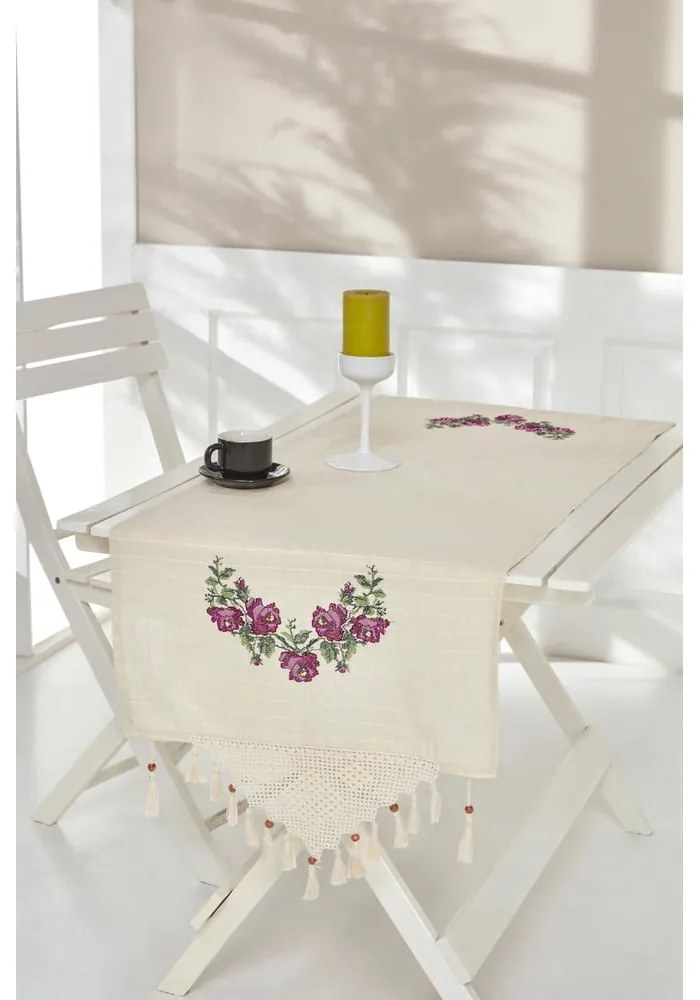 Bavlnený behúň na stôl 45x150 cm Cross - Oyo Concept