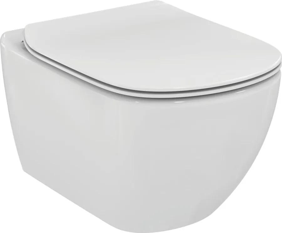 TESI Ideal Standard Tesi- SET: Závesné WC, 36x53cm, AQUABLADE® + sedátko, ultra ploché, Soft-Close T354601