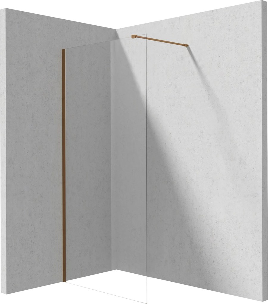 Deante Sprchová zastena Walk-in Prizma - KTJ C32P 120 cm, bronz kartáčovaná - bez vaničky