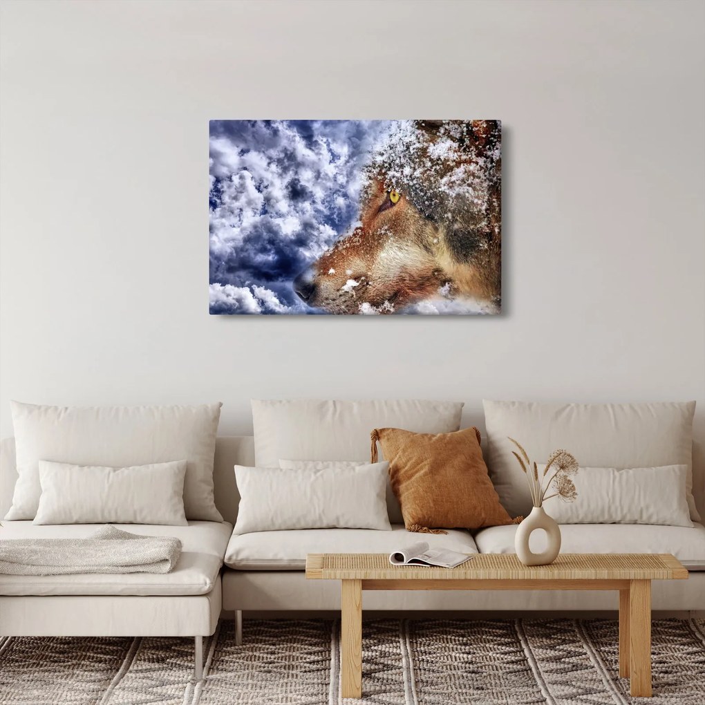 Obraz vlka (90x60 cm)