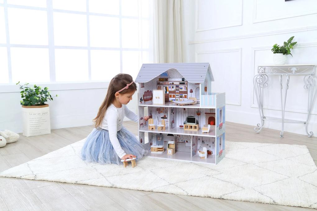 Domček pre bábiky s nábytkom Emma's residence ECOTOYS