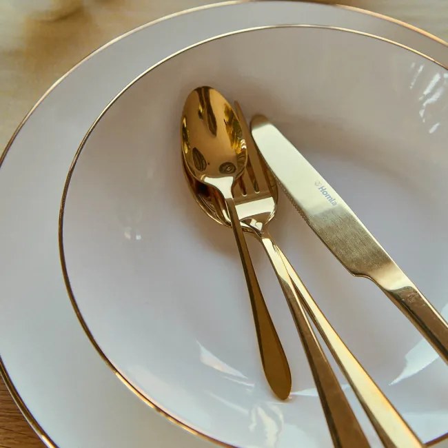 Súprava príborov ABELE ALL zlatá 16 ks 951910