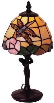 Lampa tiffany stolová DRAGONFLY 33*15