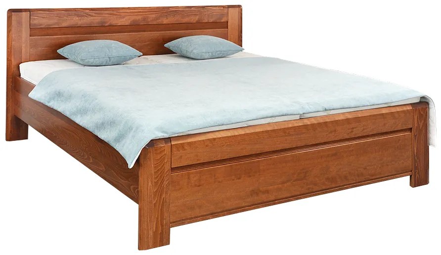 FINES drevená posteľ Ernesta 180x200 slivka